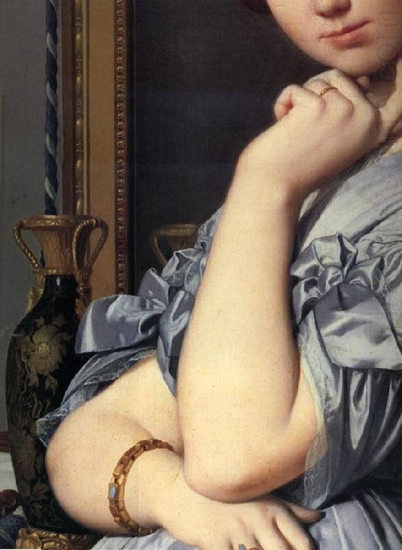 Jean-Auguste Dominique Ingres Details of The comtesse d'haussonville china oil painting image